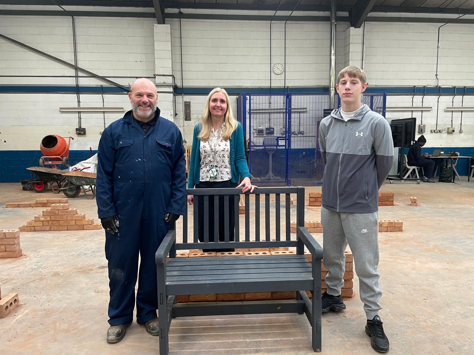 J16 Construction – Bench of Remembrance